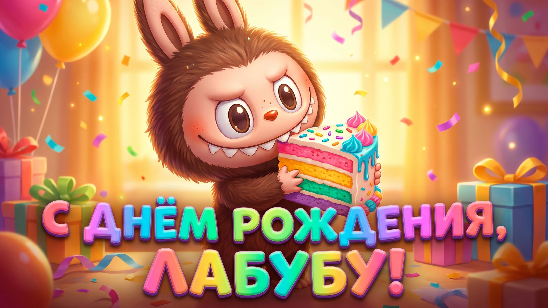 ЛАБУБУ С ДНЁМ РОЖДЕНИЯ!!!!!🥳🥳🥳 смотреть онлайн