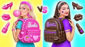 Жевательная Резинка vs Шоколадная Еда Челлендж # Забавные Лайфхаки с Едой от
