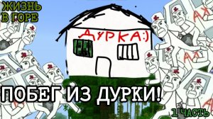 ЖИЗНЬ В ГОРЕ 1 СЕЗОН 4 СЕРИЯ! Побег из ДУРКИ! ( 1 часть )