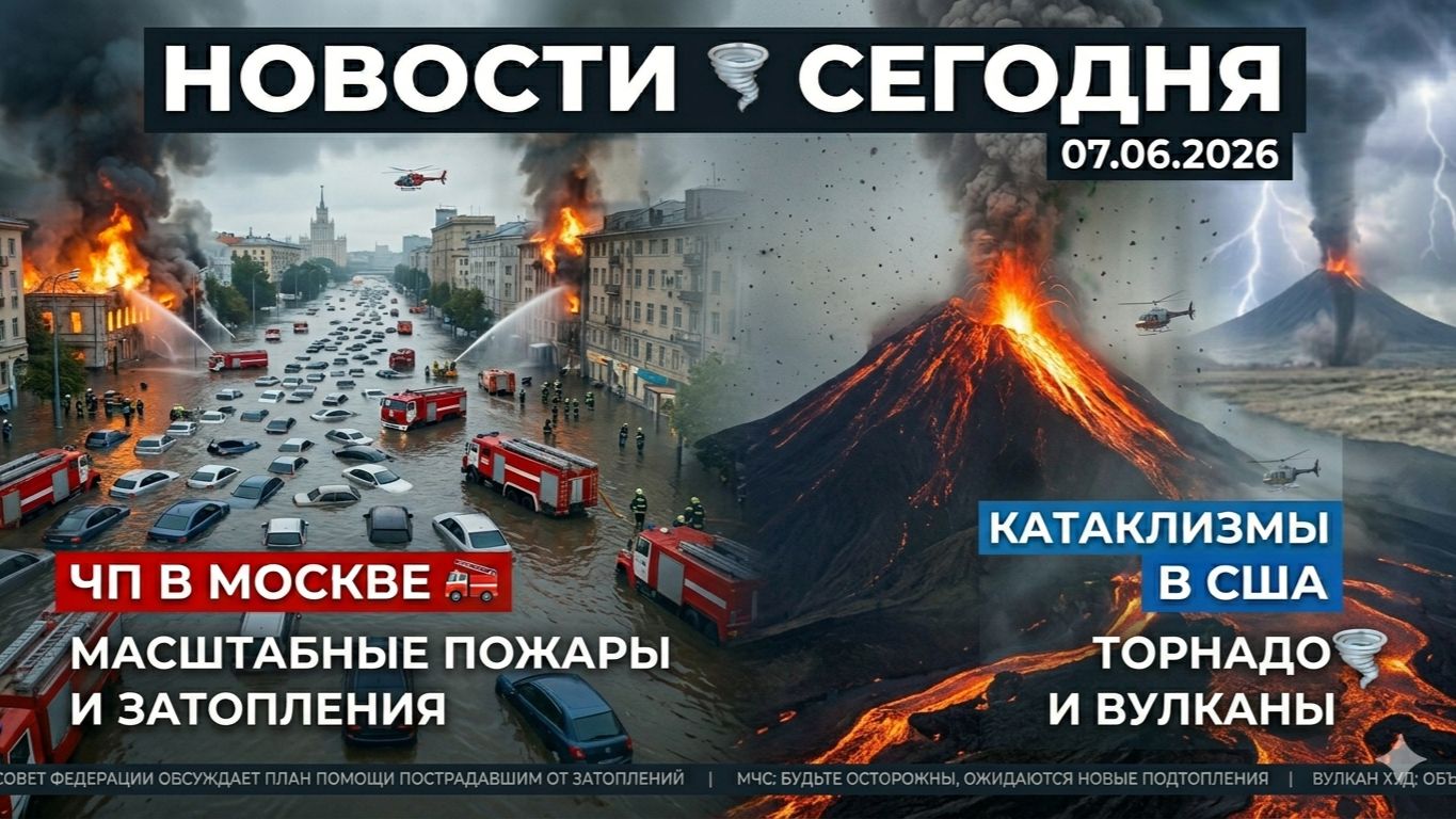 НОВОСТИ СЕГОДНЯ 08.06.2026 | ЧП в Москве, Катаклизмы в мире: США, | События дня