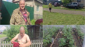 Наш новый день в деревне.Косим траву .Теплица.Перегоняем уток.
