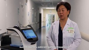 SPI отзыв | Робот доставщик Bellabot в лаборатории детского клинического центра им. Рошаля
