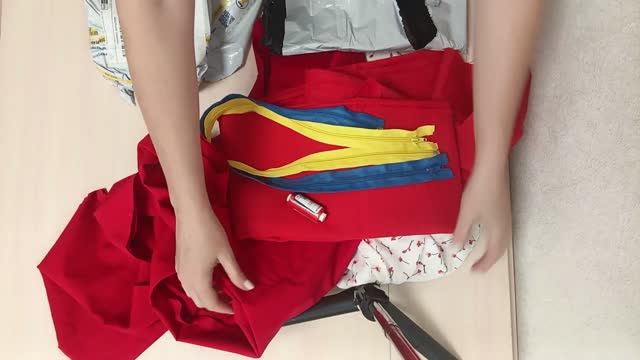 Распаковка ткани