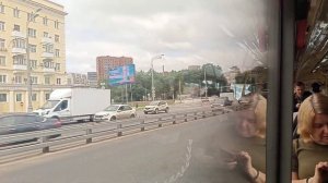 Поездка на Автобусе ЛиАЗ По маршруту Варшавское шоссе дом 124-Стадион Труд