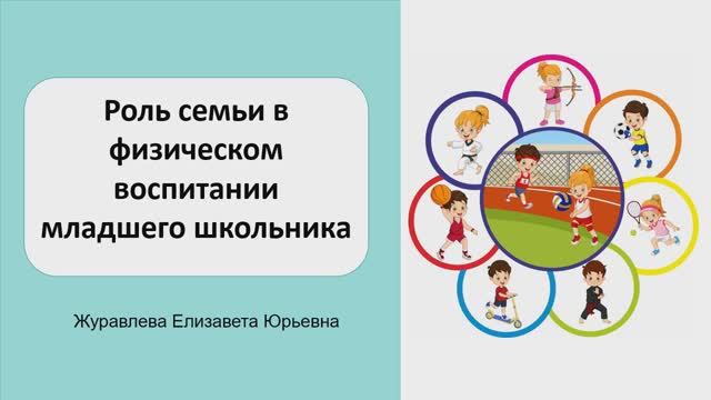 Родительское просвещение на тему "Роль семьи в физическое воспитание младшего школьника"