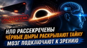Новости науки 116 / НЛО рассекречены, чёрные дыры раскрывают тайну, мозг подключают к зрению