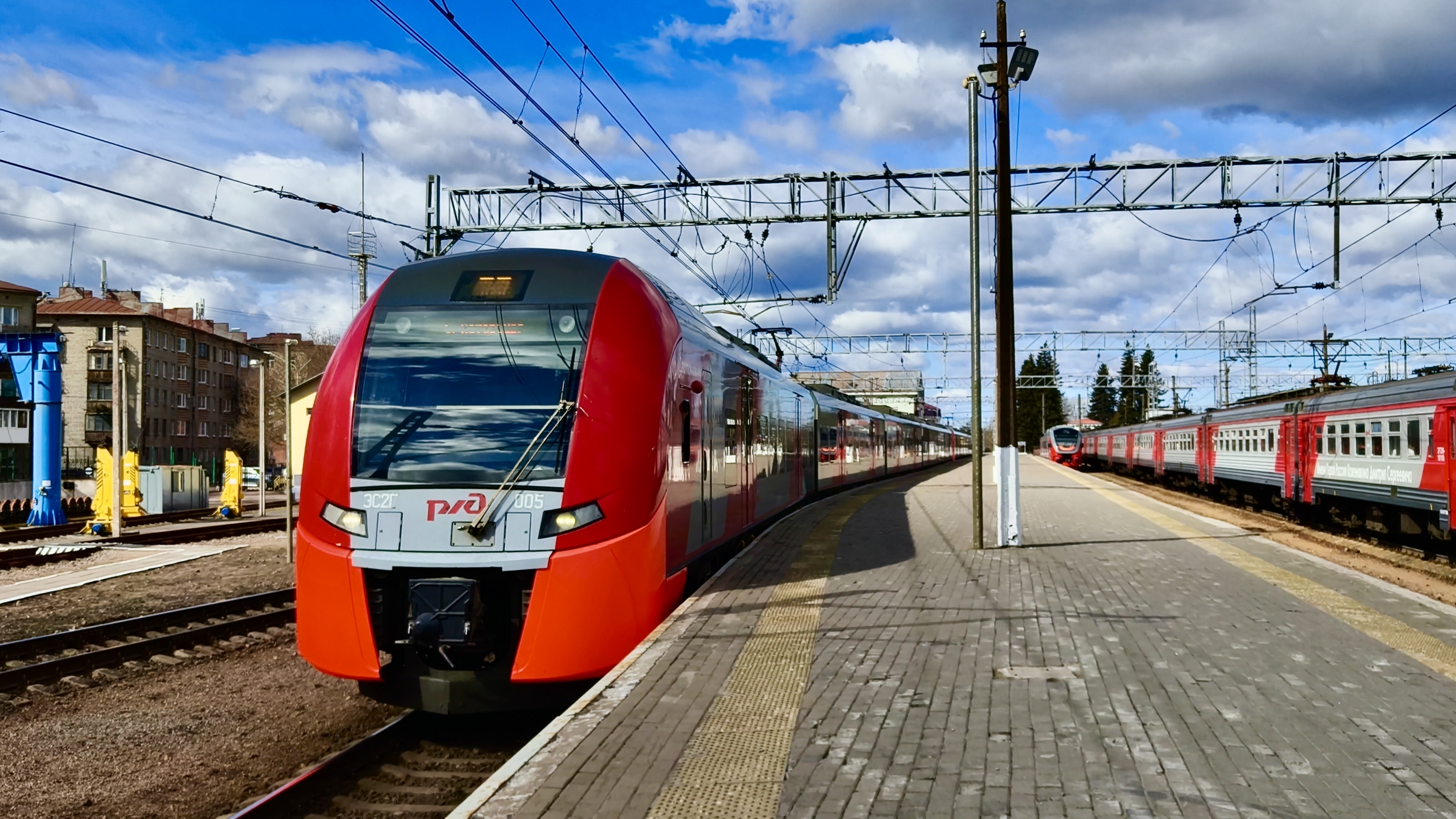 ЭС2Г 021/005 "Ласточка" Санкт-Петербург - Каннельярви (показ скорости поезда) смотреть онлайн