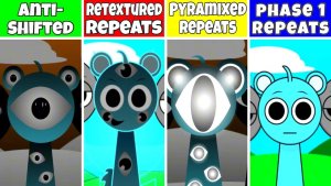 Sprunki Anti Shifted – Фаза 1, Pyramixed & Retextured All Repeat Fan Mod