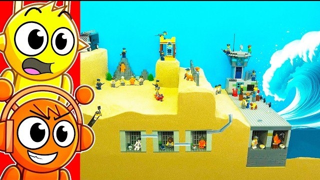 LEGO ТЮРЬМА против ЦУНАМИ!!! СПРУНКИ смотреть онлайн