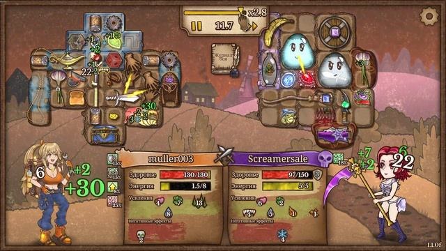 Backpack Battles геймплей за инженера материаловеда.