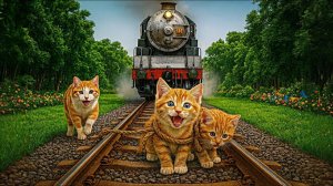 Мама-кошка подстригает шерсть на ферме и делает тигровую шапку для котят дома🐾🎩🐯