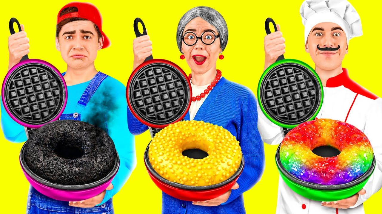 Кулинарный Челлендж# Я против Бабушки # Крутые Трюки с Едой от Fun Challenge смотреть онлайн