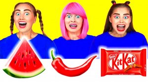 24 Часа Едим Еду Одного Цвета Челлендж # Смешные Челленджи от Ideas4Fun Challenge