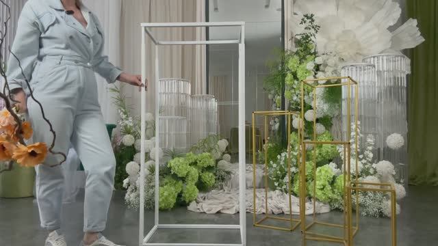 Металлические кубы в свадебном оформлении. Часть 3