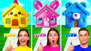 Домики Одного Цвета Челлендж # Сумасшедший Челлендж от Fun Teen