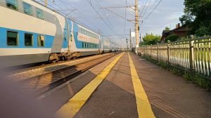 ЭП2К с поездом Москва Санкт Петербург