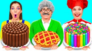 Кулинарный Челлендж# Я против Дедушки # Вкусные Кухонные Лайфхаки от Fun Teen
