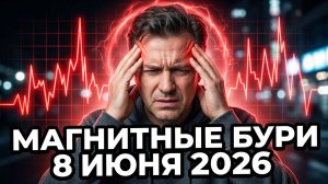 Как выжить когда придут магнитные бури 8 июня 2026 года?