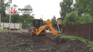 Разметка и копка котлована под фундамент