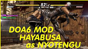 DOA6 Personal Mod: Hybrid NyoHay (Hayabusa as Nyotengu) Project31