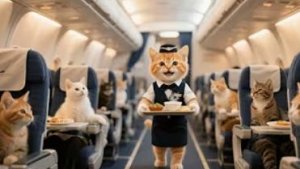 #GINGER'S DAILY MEOW - У РЕЙСА ПАПЫ ВОЗНИКЛА ПРОБЛЕМА — И ДЖИНДЖЕР НЕОЖИДАННО СТАЛА СТЮАРДЕССОЙ 😹✈️