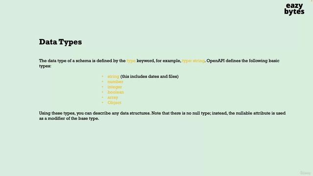 44. Introduction to Data types inside OpenAPI specification смотреть онлайн