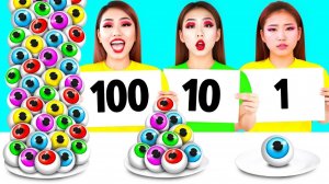 100 Слоев Еды Челлендж # Съедобная Битва от Toon Toon