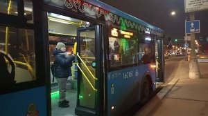 Поездка на Автобусе ЛиАЗ 5292.65 по маршруту Варшавское Шоссе Дом 124-Метро Варшавская