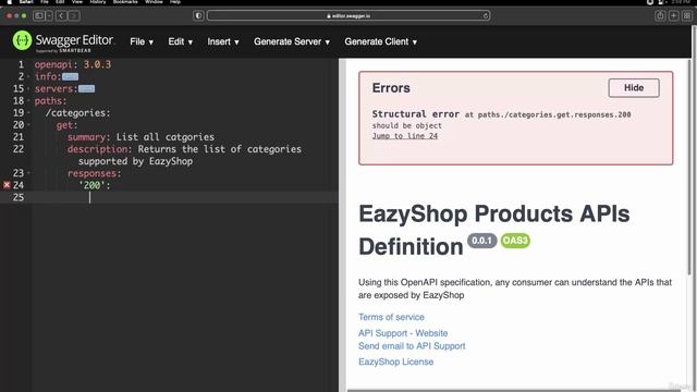 20. Writing our first path inside Open API Specification смотреть онлайн