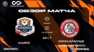 06.06. Летнее Первенство. Альянс - Сокол-красные (Новошахтинск) (1:2) 2017 г.р. Стадион «Арсенал»