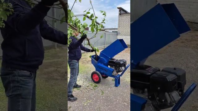 Профессиональный измельчитель веток и травы с бензиновым двигателем БД 15 л.с.