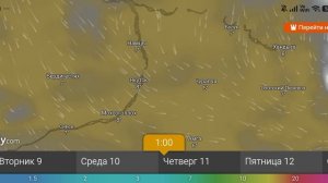 Прогноз погоды 8-13 июня 2026 от windy.com
