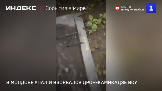 В Молдове упал и взорвался дрон-камикадзе ВСУ