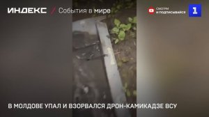 В Молдове упал и взорвался дрон-камикадзе ВСУ