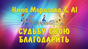 СУДЬБУ СВОЮ БЛАГОДАРИТЬ - Нина Морозова & AI