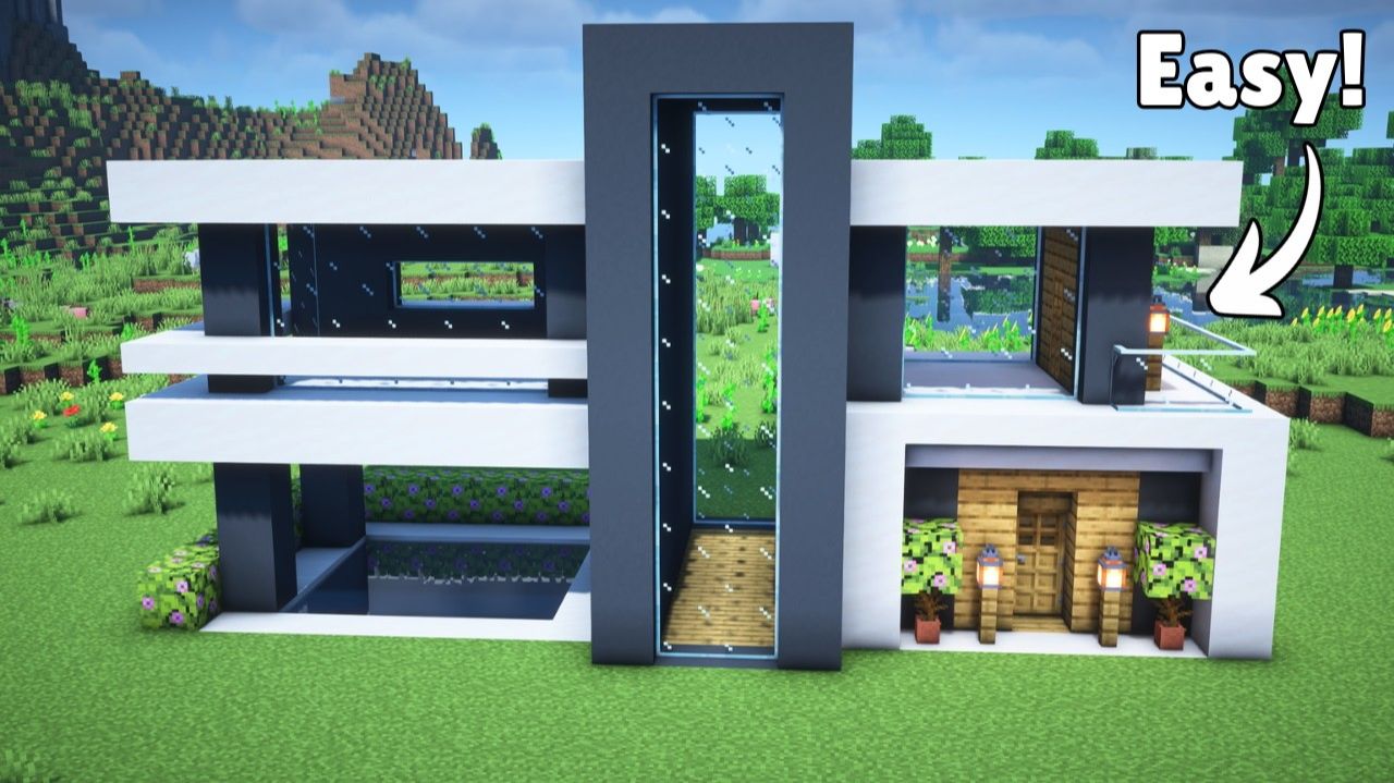 МАЙНКРАФТ Как построить простой современный дом - Minecraft новые видео