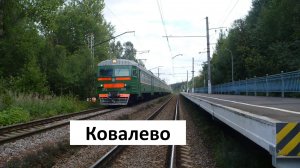 Ковалево через железную дорогу: подвижной состав в лесу