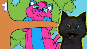 СУПЕР КОТ НАРИСОВАЛ АБИАЛЬБО В РАСКРАСКИ ДЛЯ ДЕТЕЙ: 🐱 Coloring Book for Kids #1