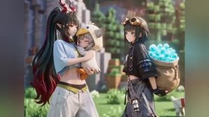 Аниме майнкрафт реалистично Arknights