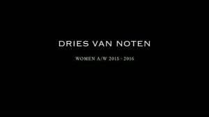 Показ женской коллекции Dries Van Noten осень-зима 2015-2016