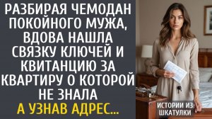 Истории из жизни Разбирая чемодан покойного мужа, нашла связку ключей и квитанцию за квартиру…