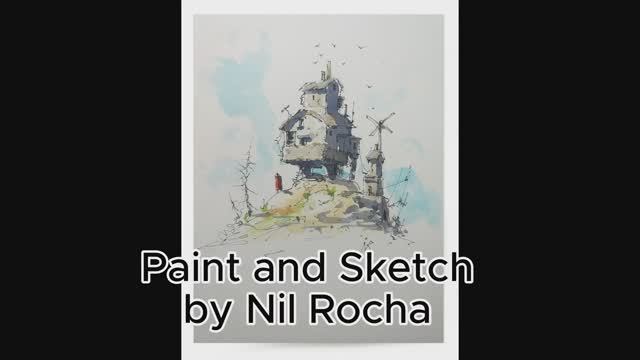 🖋️🎨Line and Wash Watercolor Pen With Nil смотреть онлайн