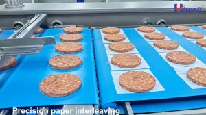 Hiwell_Линия формовки котлет для бургеров с бумажной подложкой