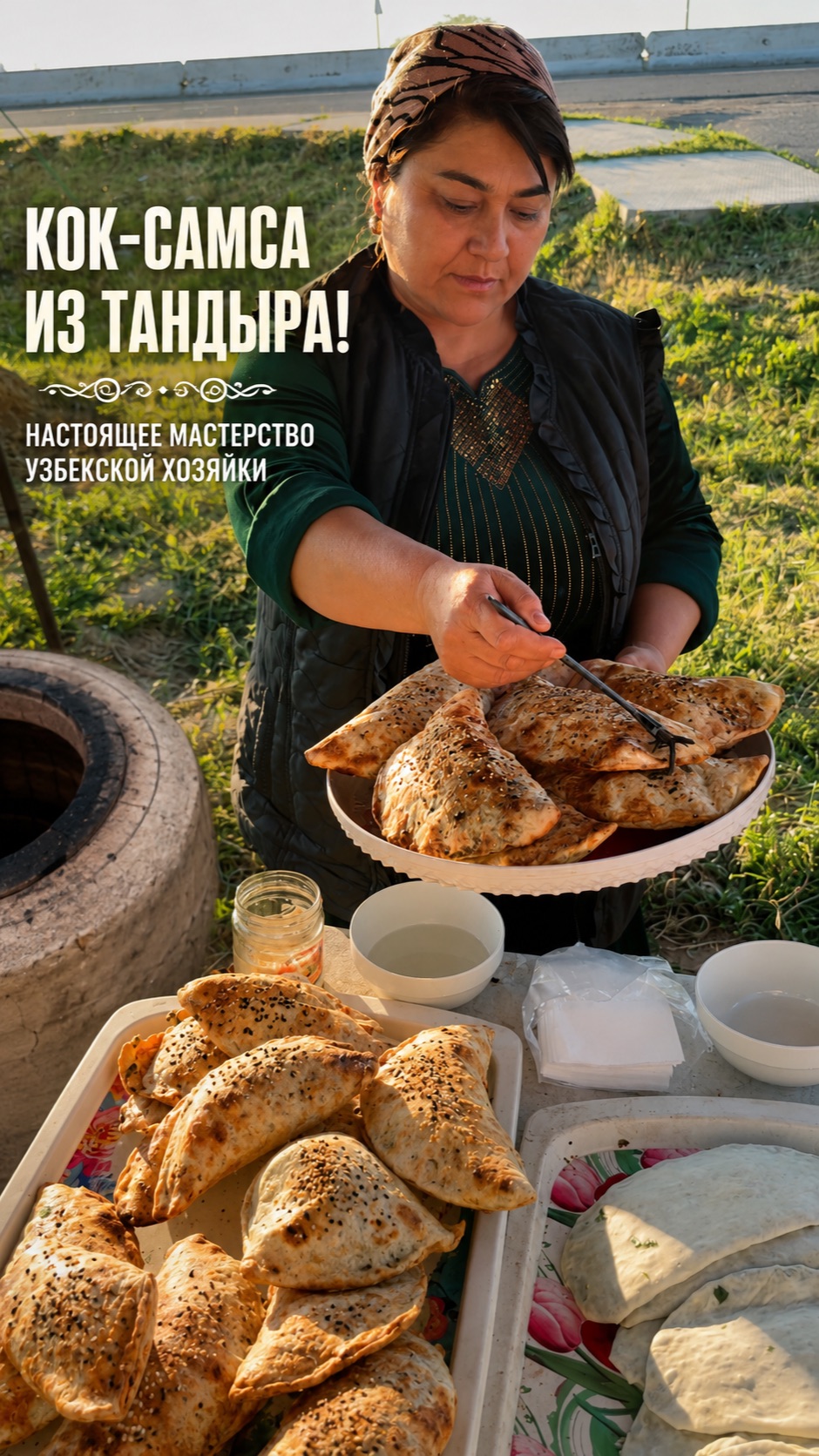 Кок-самса из тандыра! Настоящее мастерство узбекской хозяйки