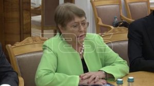 Встреча министра иностранных дел РФ Лаврова и кандидата на пост Генсека ООН Бачелет