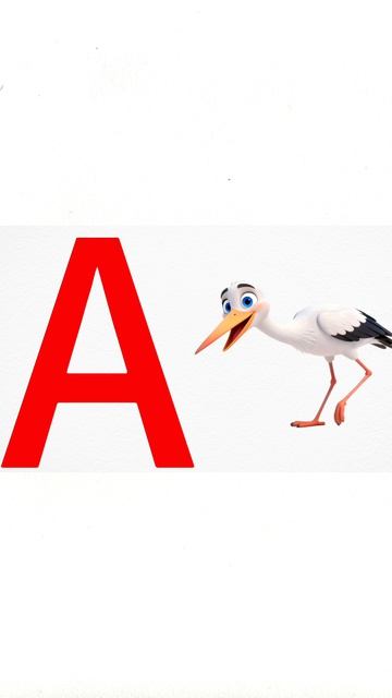 Буква А и Аист! 🦩 Учим буквы с малышами | RUSNEURO