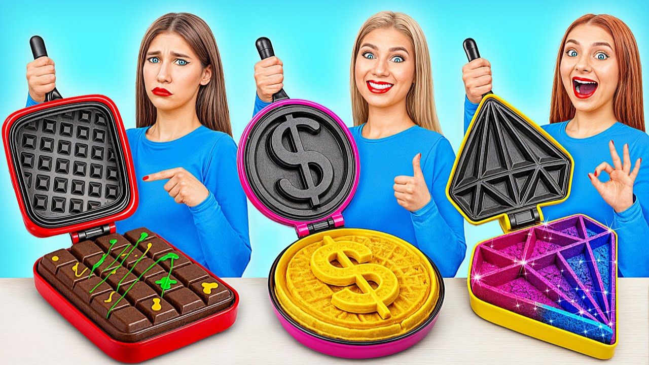 Бедная vs Богатая vs Ультра Богатая еда Челлендж # Битвы с Едой от Bubba DO Challenge смотреть онлайн
