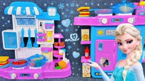Игровой набор «Кухня Эльзы». Распаковка и Обзор ярких игрушек! Мультики для детей смотреть!