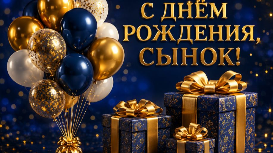 С Днём Рождения, Сынок! 💙 Трогательное поздравление любимому сыну смотреть онлайн