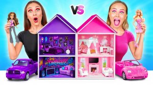 Строим Удивительный Кукольный Домик # Барби vs Братц Челлендж